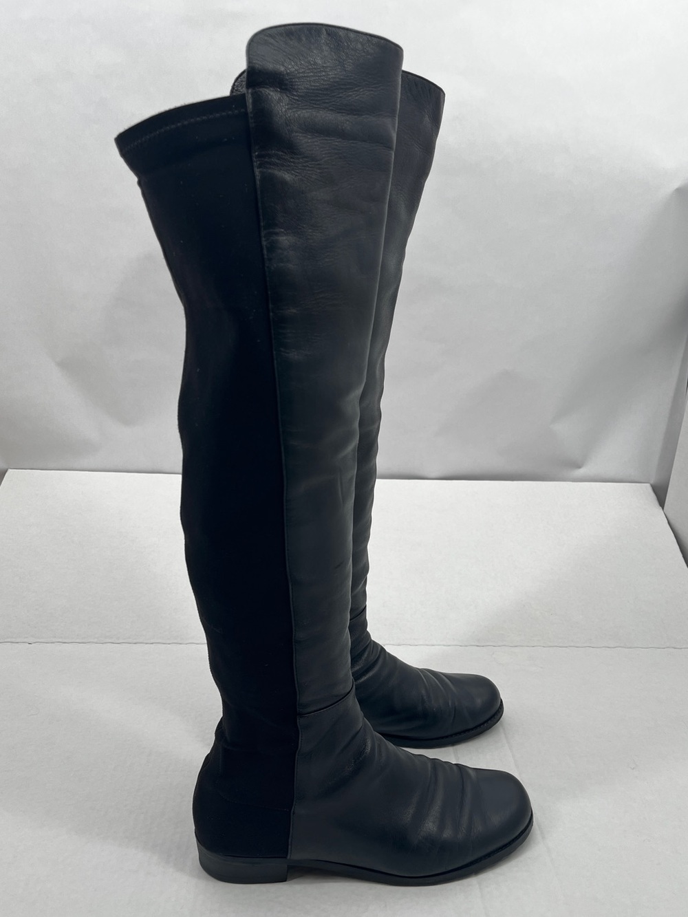 Stuart Weitzman 5050 Nappa Leather Stretch Over the Knee Flat Boots Womens US 8